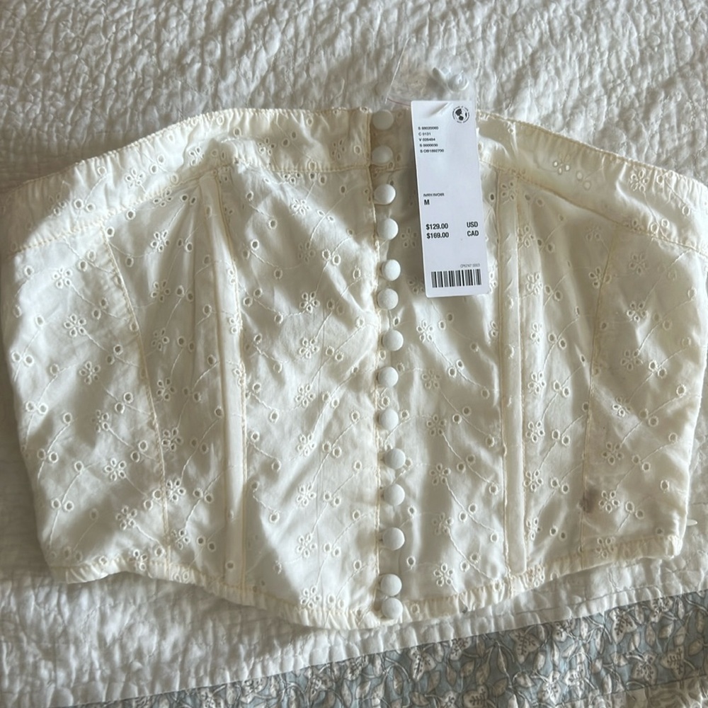 Strapless top/corset. Cottage core